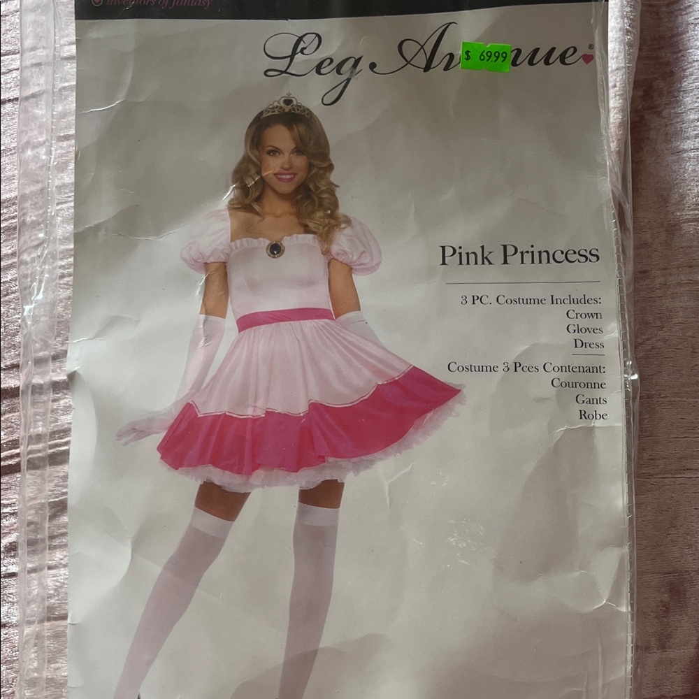 Leg Avenue Pink and White Princess Costume for women
